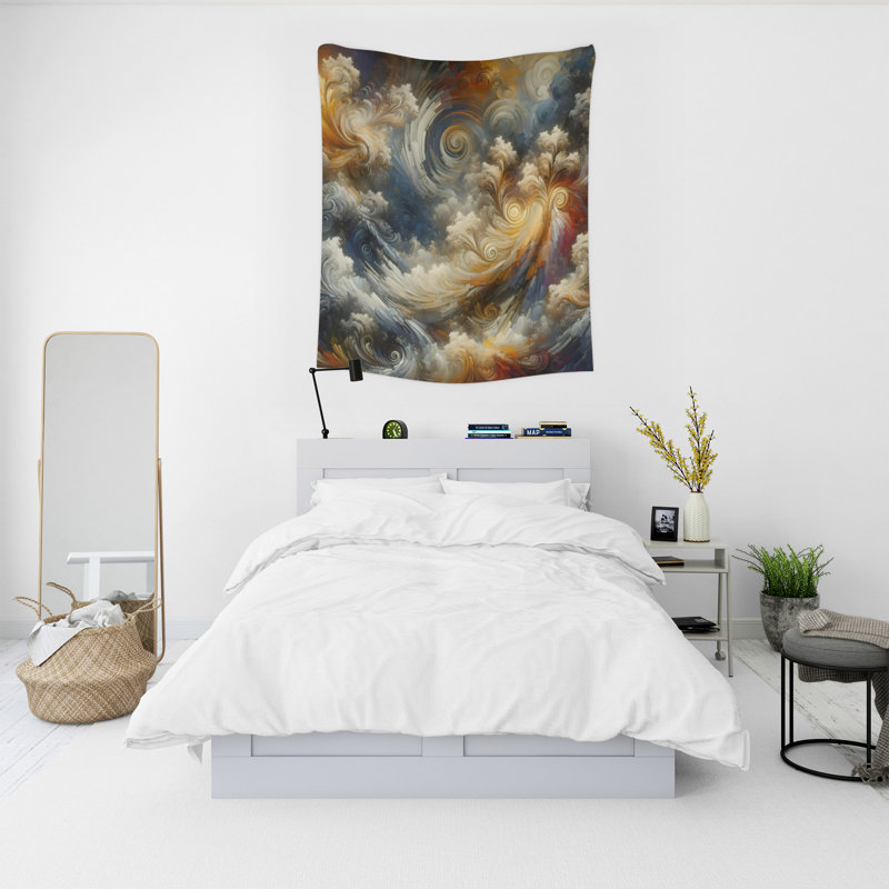 Tapisserie murale, H 60 po x l 51 po x P 0,5 po