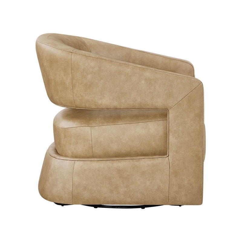 Universal Upholstery Upholstered Swivel Chair, Tan Fabric