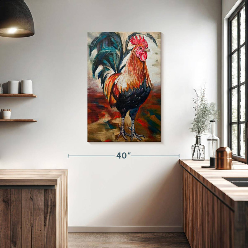 Brampt Solo Rooster, 39" H x 26" W