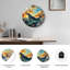 Superbe horloge murale sculpture de baleine, horloge murale 24 po