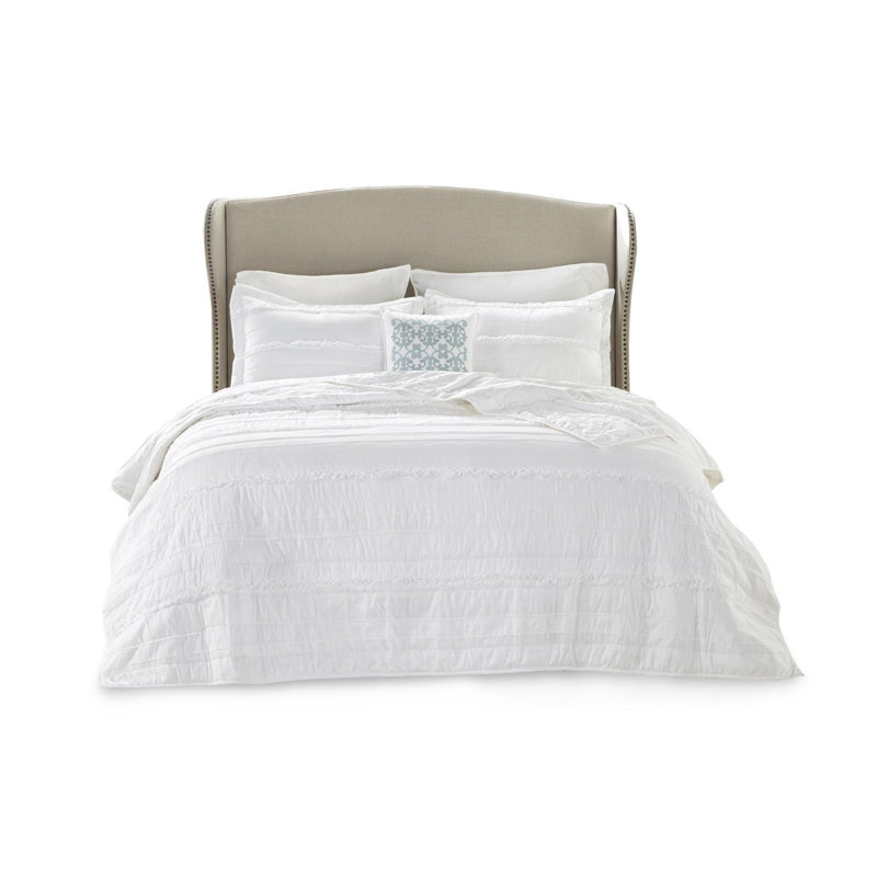 Microfiber Printed Quilt 4 Piece Set, King Quilt + 3 Additional Pieces
