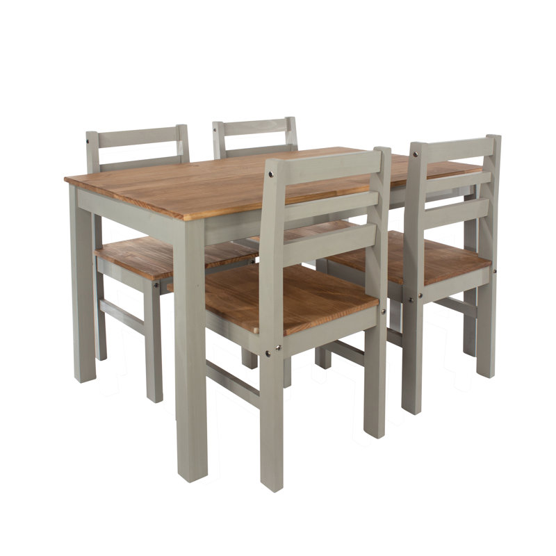 Corona Linea 4 - Person Pine Solid Wood Dining Set