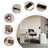 Ergonomic Electric Height-Adjustable U-Shaped Desk With Built-In Storage And Shelving