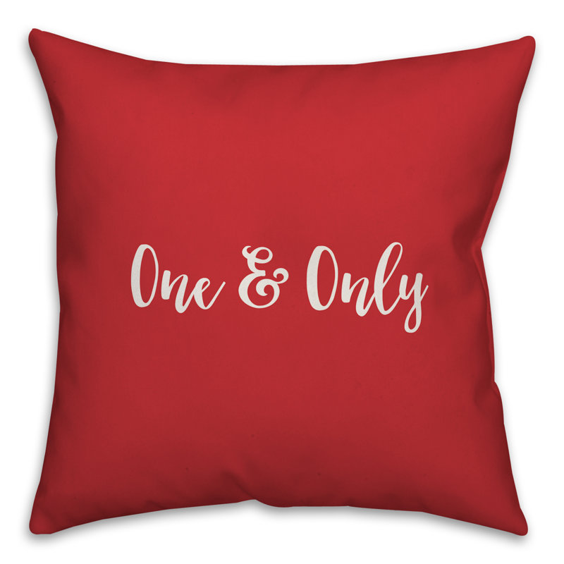  Coussin One and Only, Rouge / blanc, Coussin décoratif