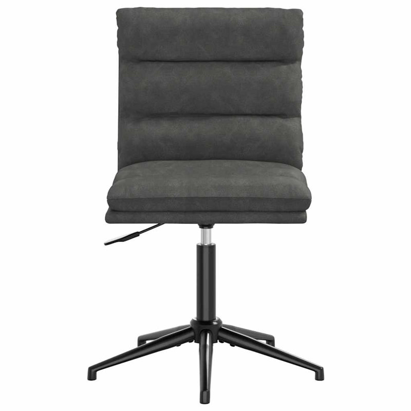  Dining Chair Black Faux Leather, Black