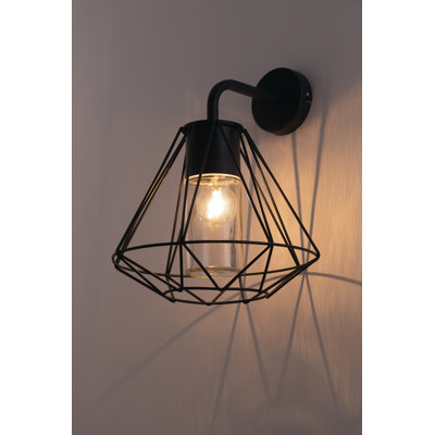 Black 36cm H Outdoor Wall Lantern