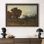 Coucher de soleil sur l'Allier (Soleil couchant sur l'Allier), 1904 - Henri Harpignies - Toile encadrée sur mesure-2068005277-2068005261-2068005271