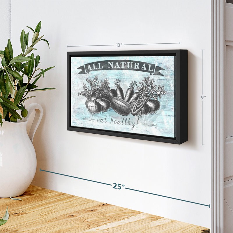 «All Natural Produce Wall Art», H 9 po x l 13 po