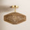 Loran 16" Single Light Semi Flush Mount