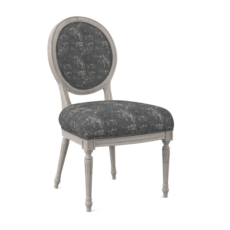 Dauphin Dining Chair, Bisque, Filigree Ivory
