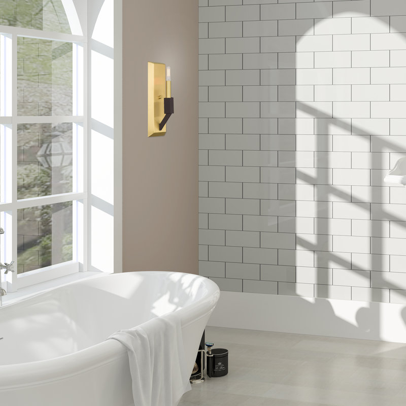 Avangaline Flush Mounted Sconce, Satin Brass/Bronze