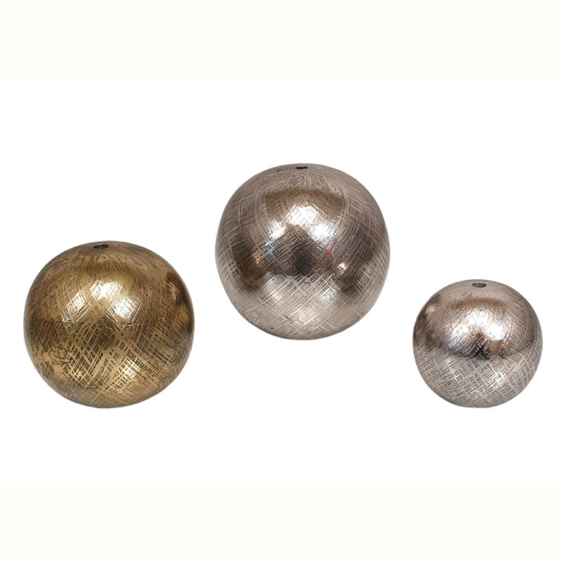 Ensemble de 3 balles en aluminium