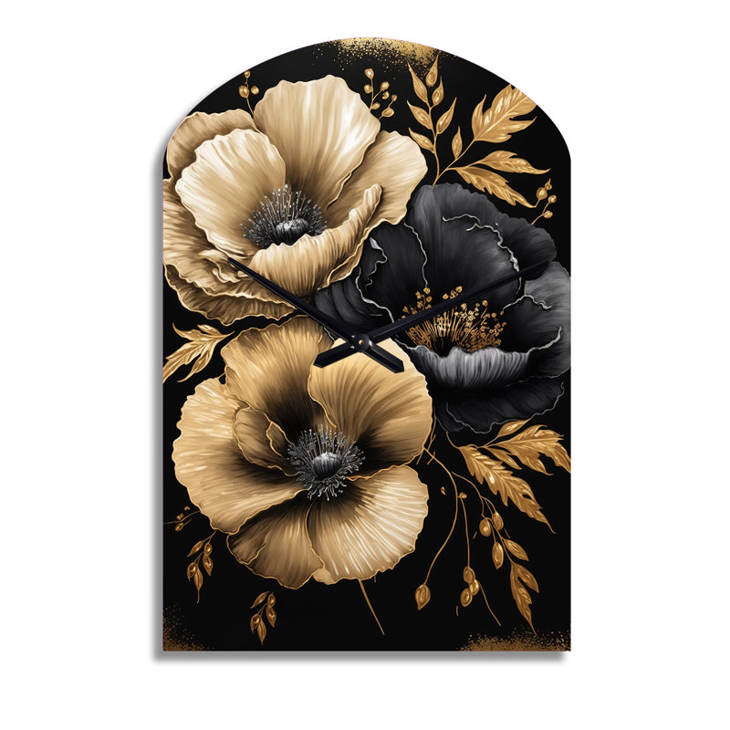 Horloge murale Hibiscus II - Hibiscus, Médium