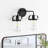 2-Light Glass Vanity Light