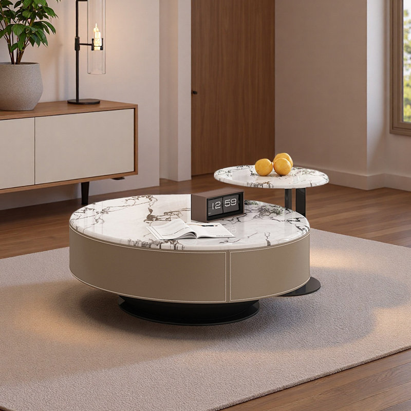 Table basse moderne en marbre minimaliste moderne