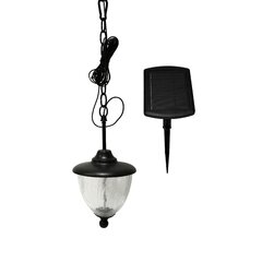 SOMMARLÅNKE LED pendant lamp, white/battery operated outdoor, 37/8