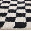 Tapis rectangulaire en laine / coton touffeté à la main rectangulaire à motif de carreaux Khalyn-1697168657