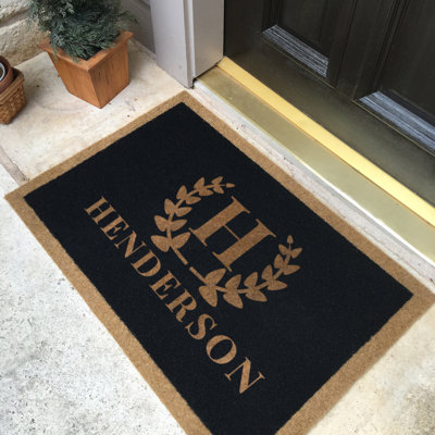 Brannan Personalizable Non-Slip Doormat
