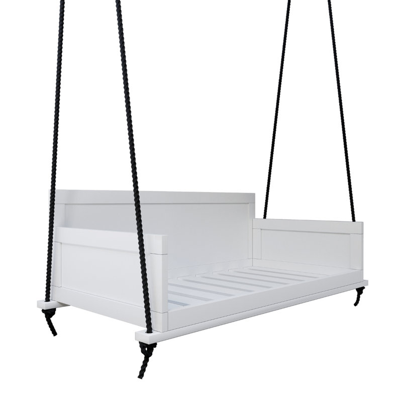 Balancelle en bois massif Nanning, 53.75", White