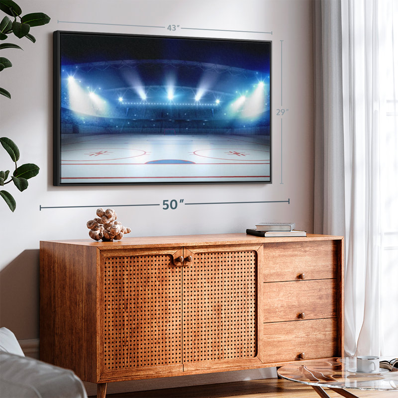 «Hockey Stadium», reproduction sur toile, H 29 po x l 43 po