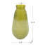 Vase en verre D6.5x12.5 ", vert