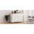 54-Inch Large Kitchen Island With Rubber Wood Drop Leaf, Rolling Storage Cart With 4 Doors, 3 Drawers & Lockable Wheels-457430910