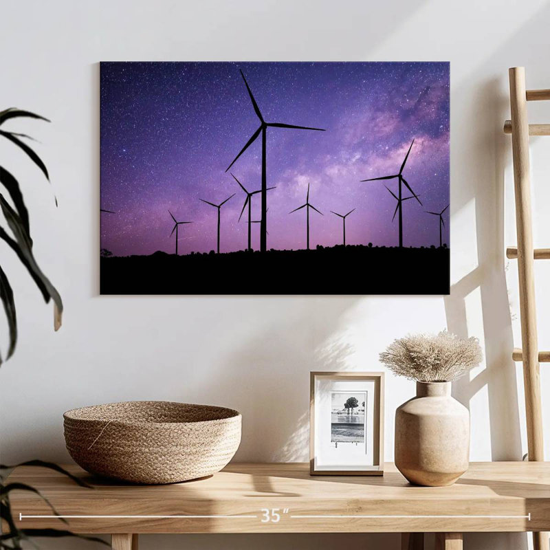 Lilie Starry Wind Turbines, 26" H x 39" W