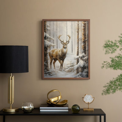 «Christmas Holiday Art» DCLxxix, reproduction d'art encadrée - bois massif