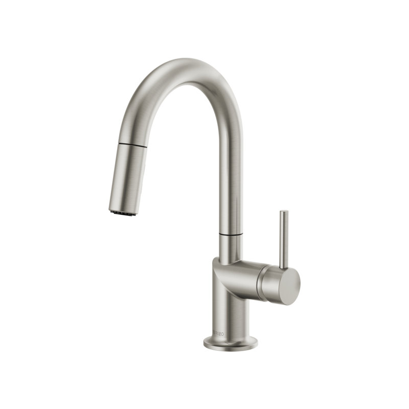 Odin® Pull-Down Prep Faucet with Arc Spout, Lever, Stainless
