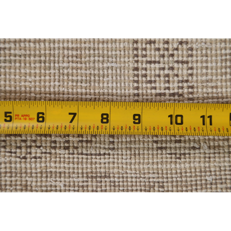 Tashayla One-of-a-Kind Rectangle 6' 8'' X 9' 4'' 1960s Wool Area Rug in Beige