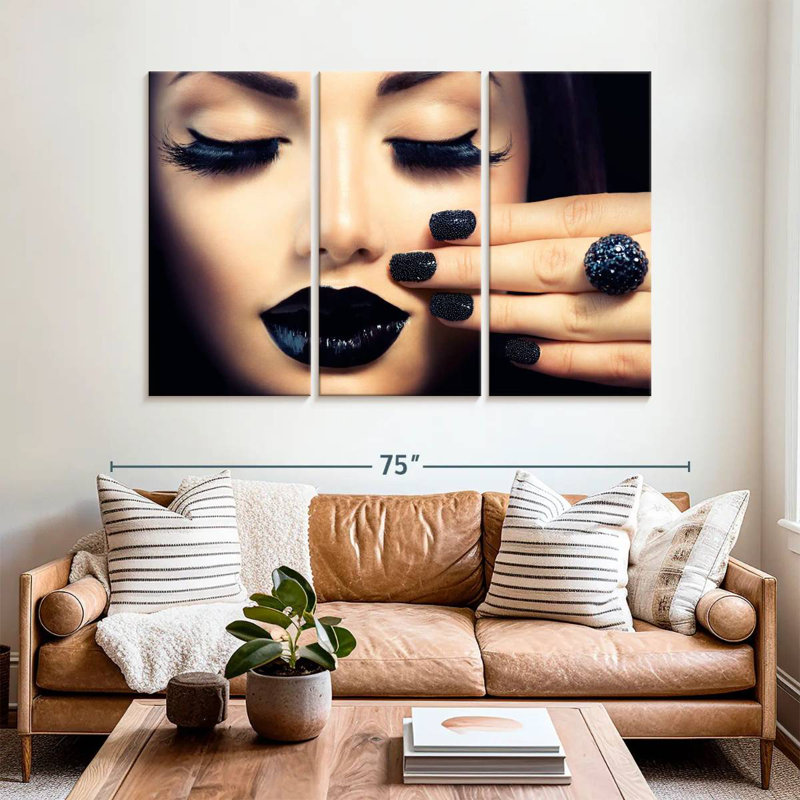 Shuttleworth Black Themed Makeup, 28" H x 45" W