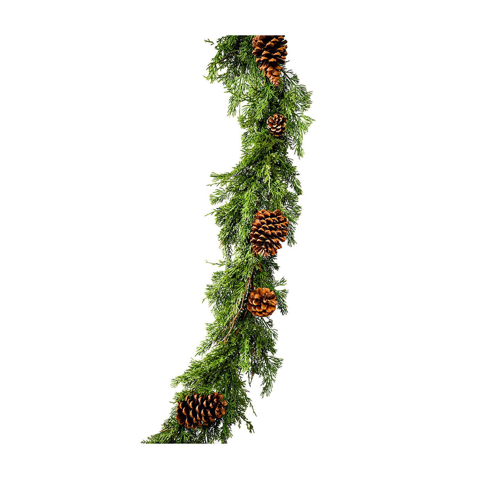 60'' in. Faux Pinecone Garland