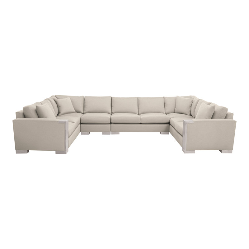 Abingdon By Michael Weiss Upholstered Sectional Symmetrical, Nadia Steam, Dove Gray