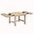 6-Piece Extendable Dining Table with Footrest