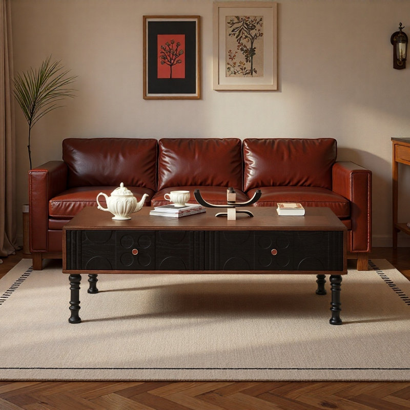 Table basse de style rétro classique français