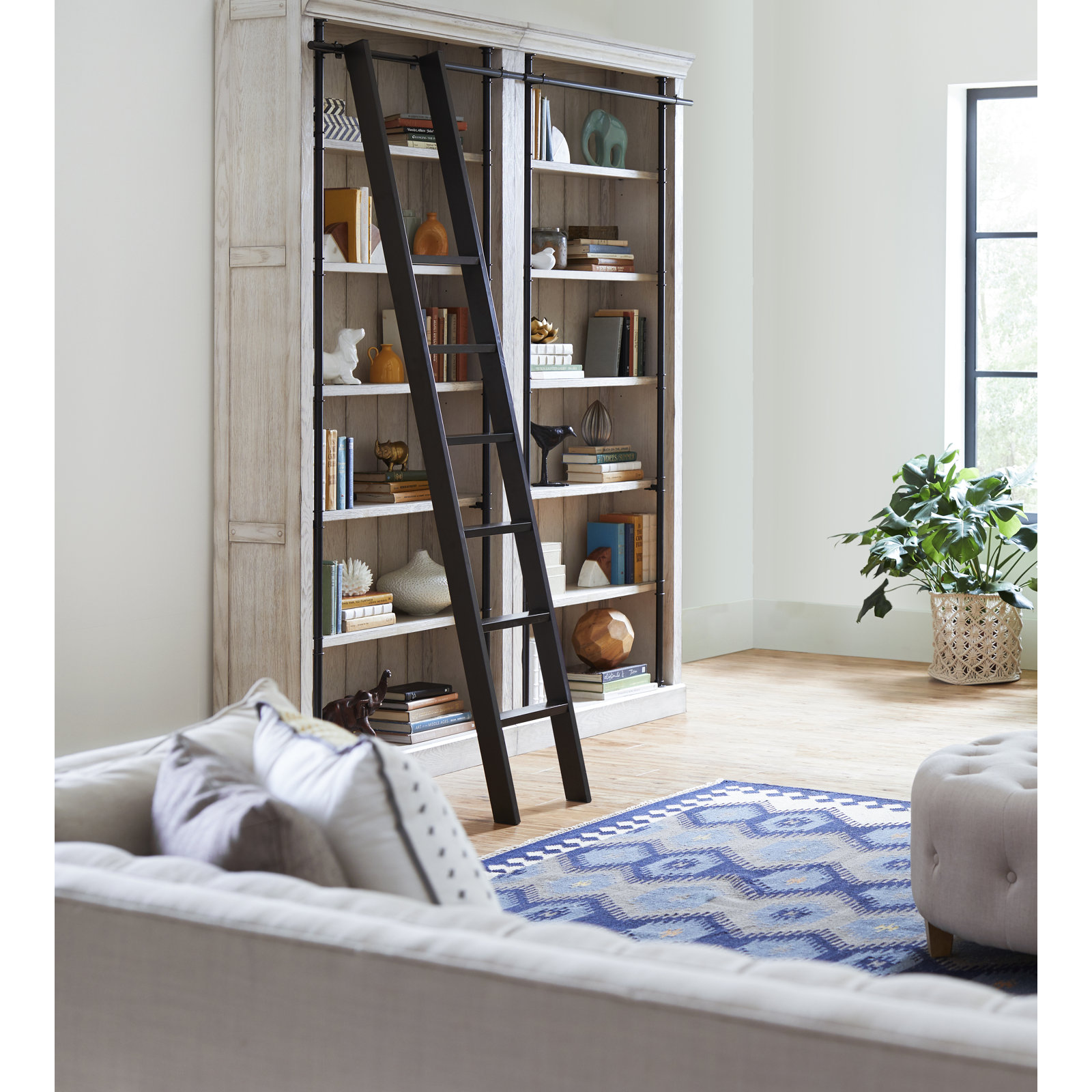 Lorna 80" Oak Bookcase