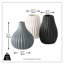 3 vases cannelés emblématiques 3 pièces 