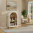 24" Arched Display Bookcase with Open Shelves, Modern Accent Storage Cabinet for Living Room & Entryway-1253572658