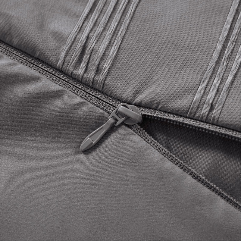 Ensemble de housse de couette 3 pièces, Gris anthracite