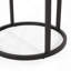 Table basse en verre de haute qualité à 3 niveaux, plateau ovale / couches irrégulières, verre trempé / acier inoxydable, facile à entretenir