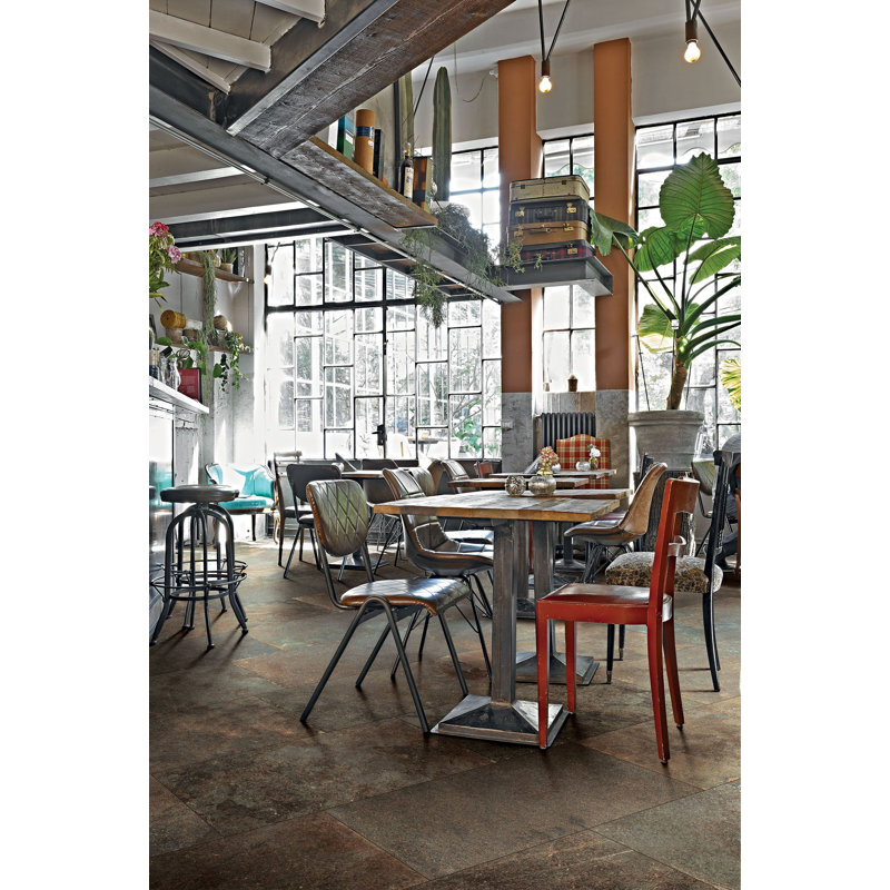 32 in. x 32 in. Porcelain Tile, Plomb