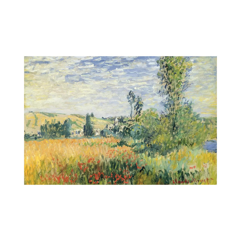 Vetheuil, c.1880 - Giclée sur toile tendue avec châssis, H 18 po x l 26 po