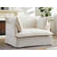 Fauteuil d'appoint surdimensionné en chenille confortable avec deux ports de chargement et coussins décoratifs-133994328
