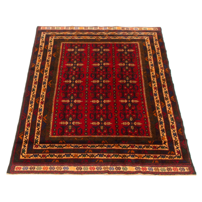 Teimani Red Rug 4'2" x 6'7"