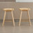 24.25" Counter Height Wood Barstools Backless Farmhouse Bar Chairs With Footrest For Kitchen Counter Breakfast Bar Pub Bistro-10435611