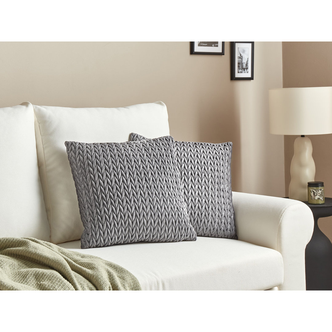 Aeneas Geometric Square Throw Cushion With Filling