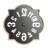 Wynter Metal Quatrefoil Decorative Black Wall Clock