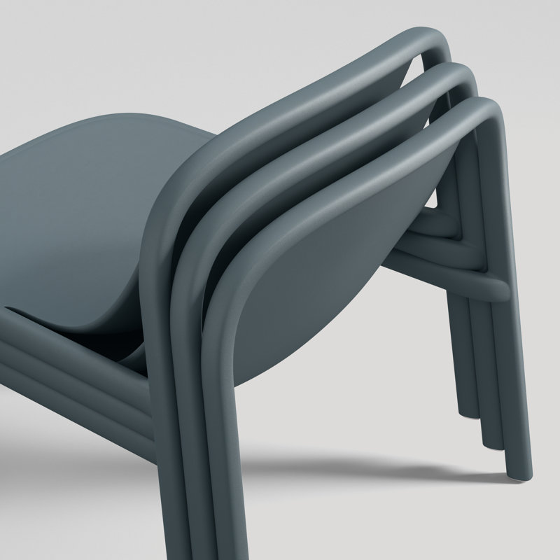 Decade Outdoor Lounge Chair, Marine Blue