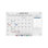 Audio-Visual Direct Magnetic Calendar Glass Board
