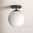 Luna Glass Semi Flush Mount-658249349
